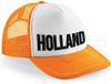Bellatio Decorations Oranje casquette snapback/ casquette trucker lettres noires Pays-Bas femmes et hommes - supporter - casquettes Fête du Roi/ Championnat d'Europe/ Coupe du Monde