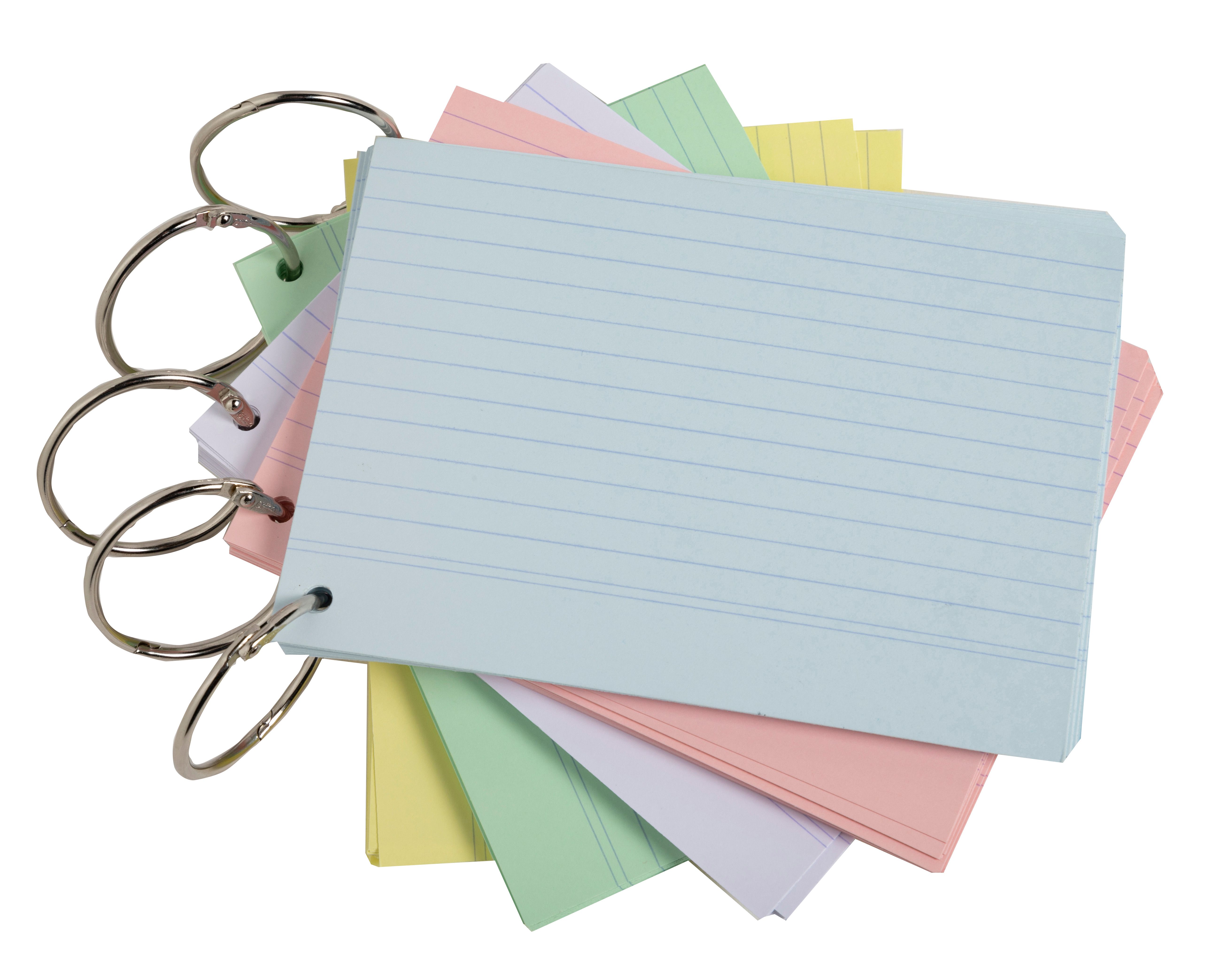 Exacompta Flashcard A6 Gelijnd Assorti