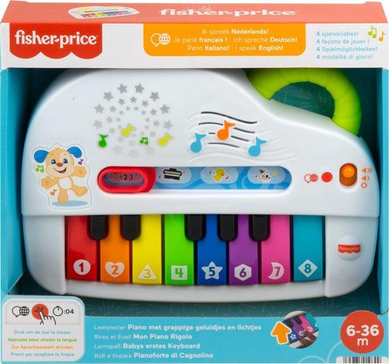 Mattel Fisher-Price Leerplezier Grappige Geluiden Light-Up Piano