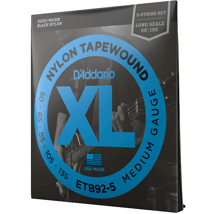 D'ADDARIO ETB92-5 tapewound medium 50-135