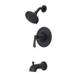 Pfister Auden Toscane Bronze 1 handgreep voor bad en douche kraan met ventiel 8p8-ws2-adsy