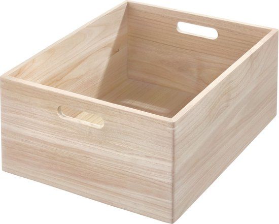 The Home Edit Wooden Collection Opbergboxen - Hout - 4.6 x 3.8 x 2.05 cm