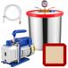 VEVOR 3CFM vacuümpomp met meter, airconditioningset, koelvacuümpomp met 5 gallon vacuümkamer