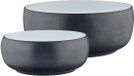 BJÖRN GOURMET salad bowl Ø25cm and Ø29.5cm - 2 pieces - Onyx