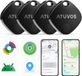 ATUVOS Air Tag Pro Smart Tag Tracker voor Android & iOS, Dual System Bluetooth Tracker werkt met Google Finden of Apple-functies waar de app is, voor bagage, tassen. Verwisselbare batterij. 4 stuks