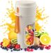 Sans marque Blender portable - 450 ml - Sans BPA - 12 lames - Rechargeable - Noir
