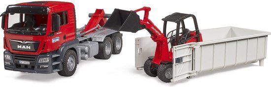 Bruder MAN TGS Vrachtwagen met Container - Rood - 1:16 Schaal