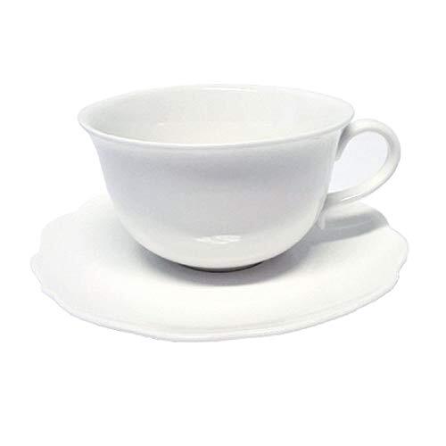 AMBITION 61172 koffieservies Grace 12-delig witte kopjes schoteltjes kopjesset koffieset porselein modern elegant