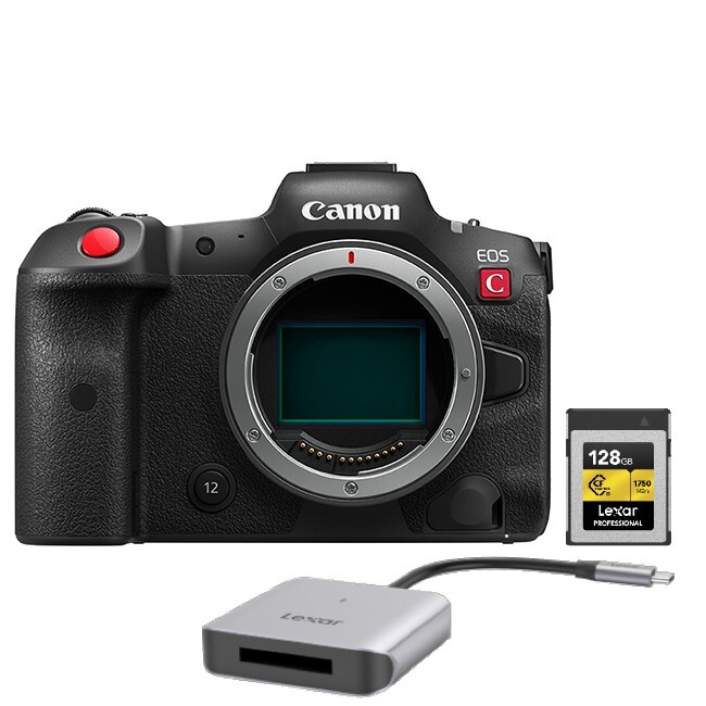 Canon Canon EOS R5 C + Lexar CFexpress PRO Type B Gold series 128GB + USB-C Reader RW510