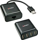 LINDY USB 2.0 USB-extender via netwerkkabel RJ45