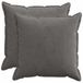 vidaXL Kussensloop - 2 st - HOUTEN - Donkergrijs - 65 x 65 cm - corduroy