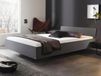IXANA Lit 120x200 cm gris métal avec tête de lit
