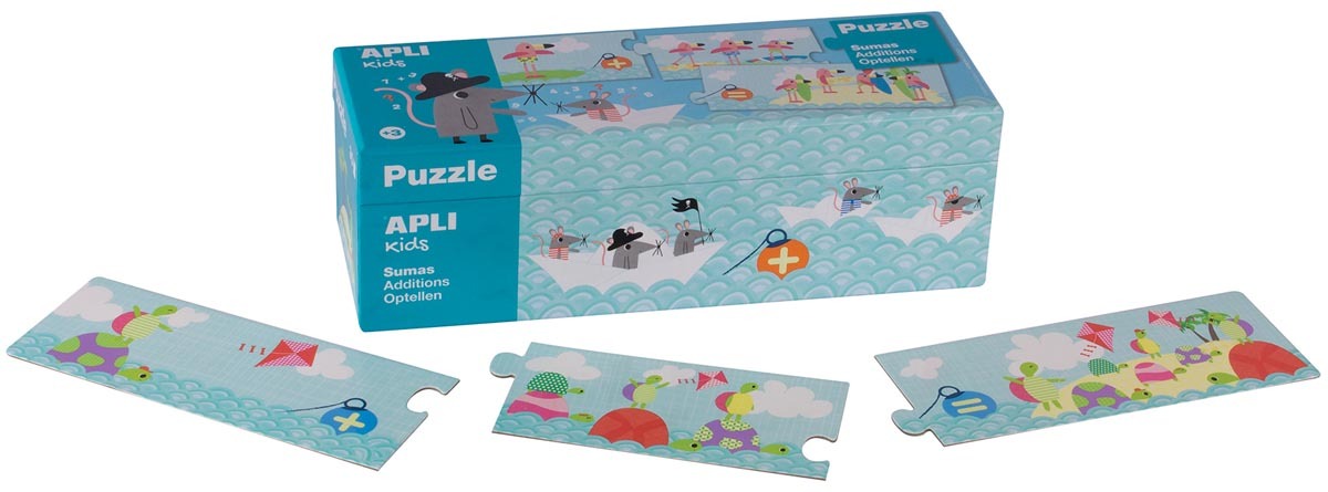 Apli Kids puzzel Optellen doos met 30 puzzelstukken