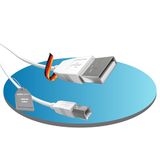 ADVANconnect USB-printerkabel, type A naar B, hogesnelheidskabel, 2,00 m, aansluitkabel voor scanner en printer, aansluitkabel, USB 2.0, gegevensoverdracht, 480 MB/s, wit