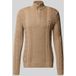 Tommy Hilfiger Tjm Slim Badge Cable Coastal Taupe Tonal Cardigan L
