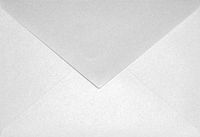 Netuno Metallic (parelmoer) witte enveloppen C6 - 114 x 162 mm - A6 - 25 stuks - 120 gram - Aster Metallic