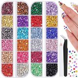 Merkloos / Sans marque RUIJINGER Strasssteentjes Set - Bedazzle Kit - Set van 2 - Meerkleurig