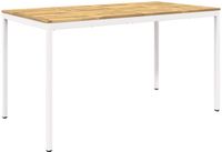 vidaXL Tuinbar Tafel Wit 196 x 100,5 x 105 cm Massief Acaciahout