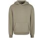 Build Your Brand Sweat à capuche doux, à manches longues, coupe oversize, unisexe, coton, vert olive clair, taille L
