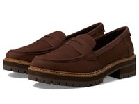 TOMS Cara Mocassins noirs pour femme, Cuir marron chêne, 42 EU