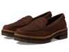 TOMS Cara Mocassins noirs pour femme, Cuir marron chêne, 42 EU