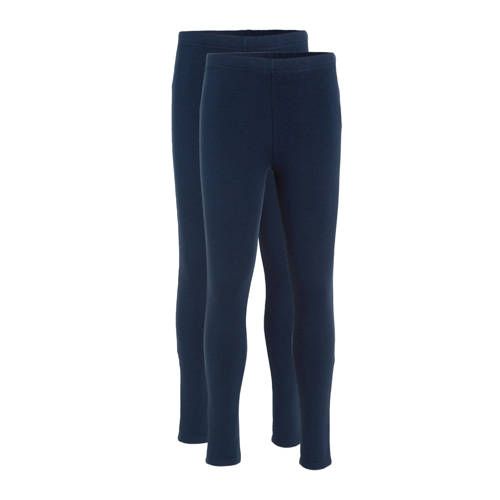 Anytime fleece legging - navy (set van 2)