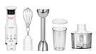 MPM MBL-28 handmixer met accessoires, 500 W, 0,6 l, roestvrij staal, wit
