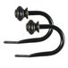 Decopolitan Urn Holdback Paar, Antiek Zwart