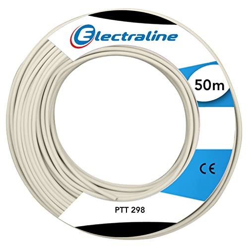 Electraline ADSL 298 telefoonkabel - Ring 50 m - Ivoor