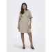 Only Addiction-caro Korte Mouwen Korte Jurk Beige L Vrouw