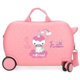 ROLL ROAD I Am Unicorn Kinderkoffer, 45 x 31 x 20 cm, roze