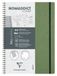 Clairefontaine 783433C Nomaddict (ex Age Bag) Spiraalschrift Afscheurbare Strook My.Notes Groen - A4 21x29,7 cm - 120 Uitscheurbare Pagina's STIPPEN - Wit Papier 90 g - Omslag Glanskarton Lederkorrel