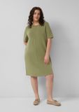 s.Oliver Robe à manches longues et col rond - Vert olive