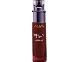 L'Oréal L'Oréal Paris Revitalift Laser X3, anti-aging gezichtsverzorging met 3-voudige werking, met hyaluronzuur, 30 ml