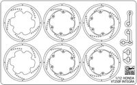 Hasegawa 1/12 PHOTO-ETCHED PARTS FOR HONDA VTF250F 21766