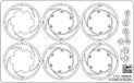 Hasegawa 1/12 PHOTO-ETCHED PARTS FOR HONDA VTF250F 21766