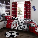 Football Red Set Dekbedovertrek 200x200 + 2 (50x80)