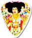 Picks Jim Dunlop Jimi Hendrix Bold As Love - Plectrums - Medium - Player's Pack 6 Stuks