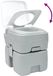 vidaXL Camping toilet grijs en wit 41,5 x 36,5 x 42 cm polyetheen