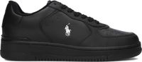 Polo Ralph Lauren Masters Court Low Top Sneakers - Leer - Heren - Zwart - Maat 46