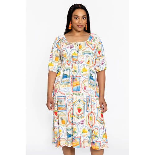 YOEK midi jurk multi