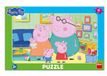 Peppa Pig Puzzel met Frame - Familie in de kamer (15 stukjes)