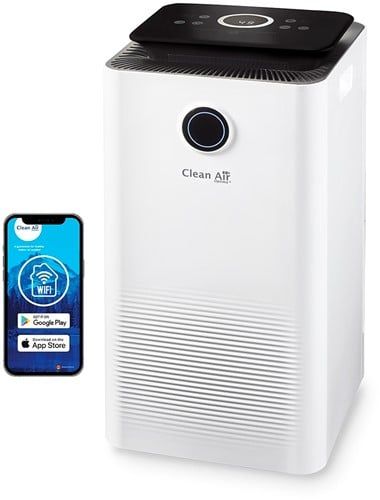 Clean Air Optima CA-704 Smart 2-in-1 Luchtontvochtiger en Luchtreiniger - 10 liter/dag - 5 voudige filtertechnologie - Ultrastille werking - Wit/Zwart