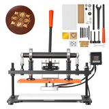 VEVOR Machine à découper le cuir chauffante 360x260 mm Machine à gaufrer le cuir 500 W