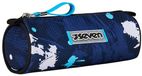 Seven etui, étui pour papeterie, étui pour stylos, stylos à bille, enfants, filles et garçons, école, école primaire, noir/bleu