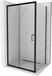 Mexen Apia cabine de douche coulissante 110 x 90 cm, transparent, noir