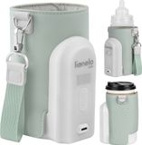 Lionelo Thermup Go Evo Flessenwarmer - Mobiel - 5 Temperatuurniveaus - USB-C Opladen - Tot 9 Uur Warmte - Geschikt voor Glas en Plastic