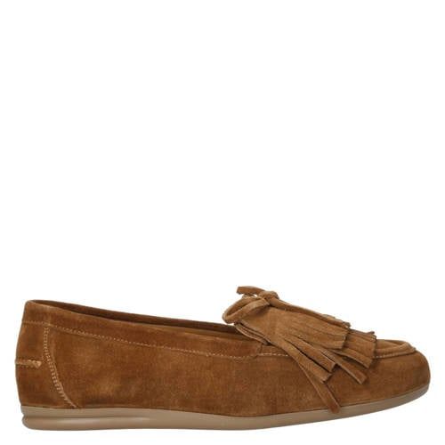 Copenhagen Shoes La Boheme suède mocassins cognac