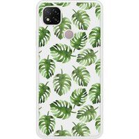 Xiaomi Redmi 9C Feuilles de monstera Verstevigd hoesje met sublimatie bedrukking