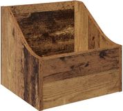 vidaXL Boîte pour disques vinyles Bois vieilli 37 x 33 x 32 cm Bois traité